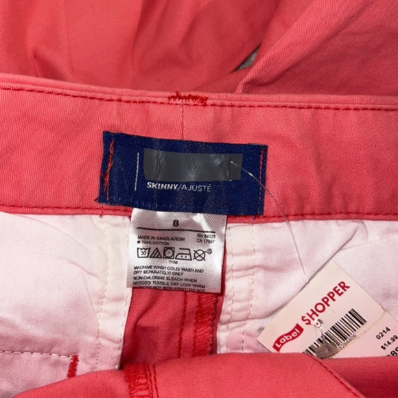 Size 8 salmon colored pink skinny jeans - Picture 4 of 4